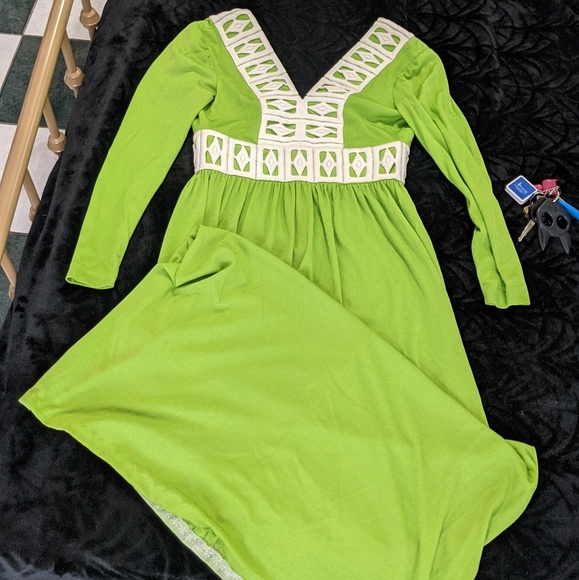 Vintage 1970s Eve le Coq California Hostess Dress - Picture 5 of 9